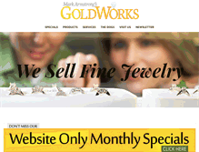 Tablet Screenshot of goldworkswv.com